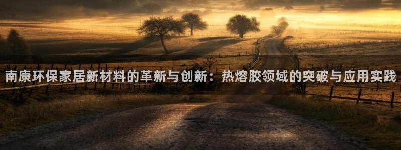 杏宇平台注册登录：南康环保家居新材料的革新与创新：热熔胶领域
